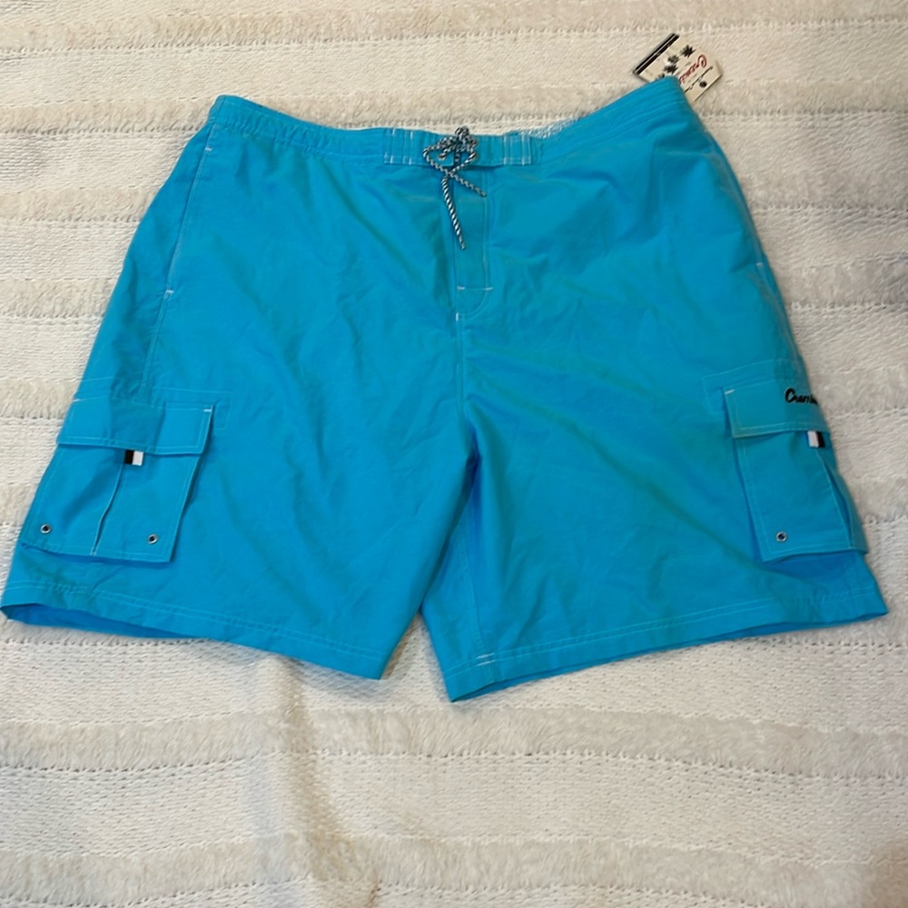 Cremieux original swim trunks beachwear interior exterior pockets lined men 2X